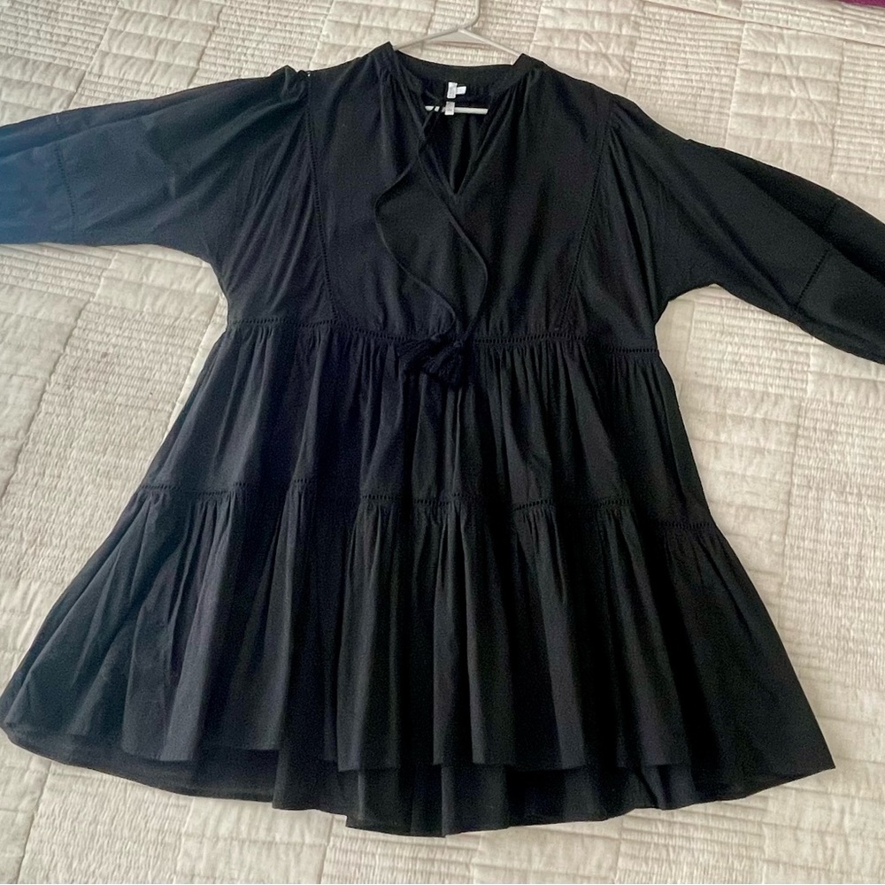 Seafolly dress Anthropologie - Black, cotton, loose babydoll. Perfect! Small/Med